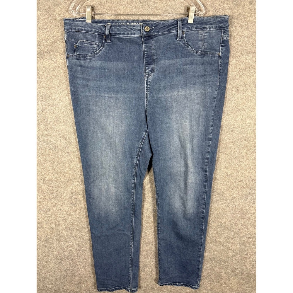 Laurie Felt Los Angeles Womens Silky Easy Skinny Jeans 1X Vital Stretch
